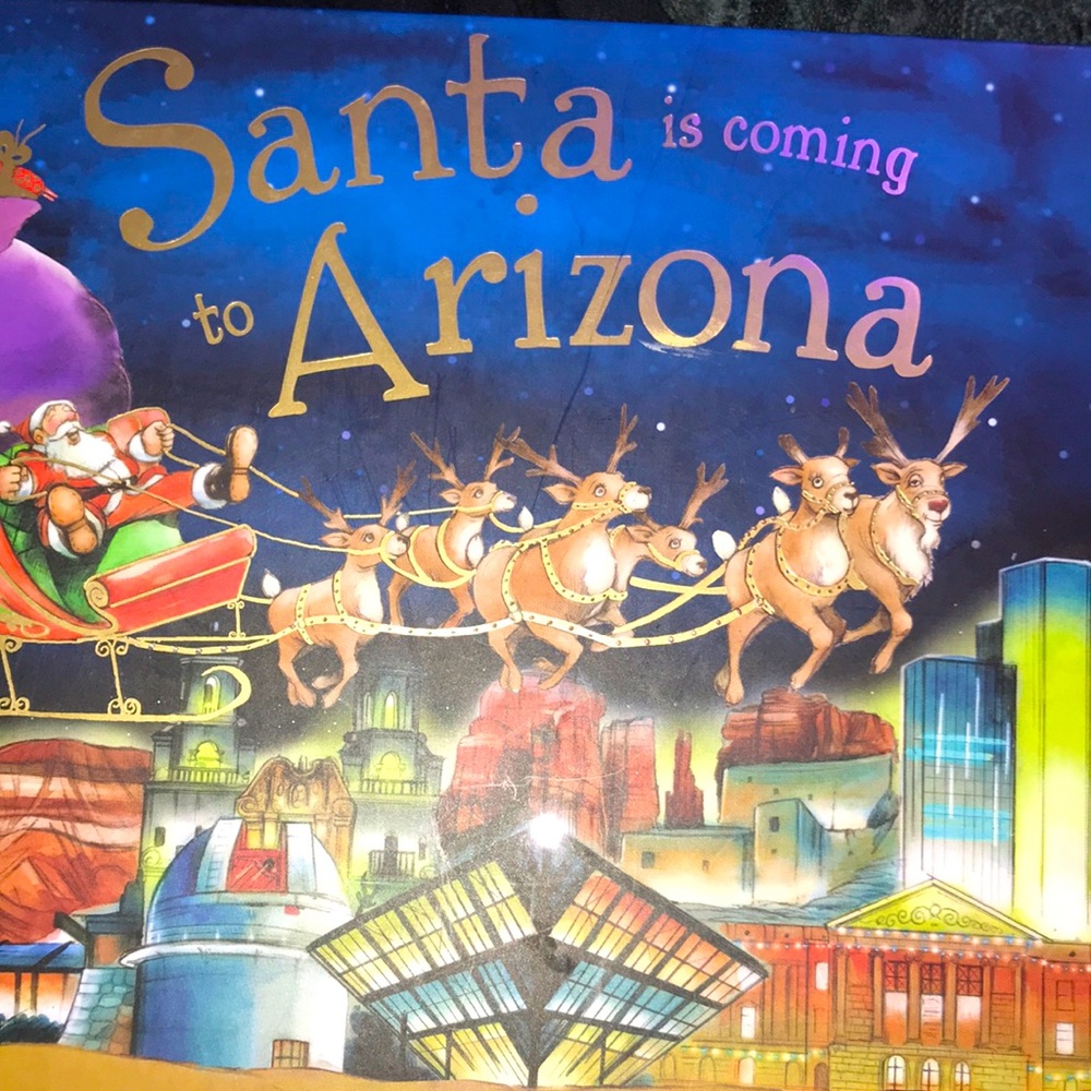 #637 (EUC)Santa Is Coming to Arizona Book by Steve Smallman, no marks